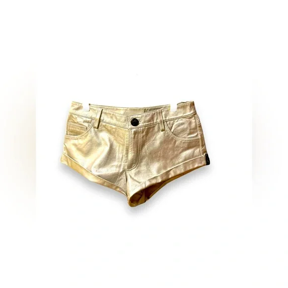 One Teaspoon Leather Bandit shorts $275MSRP NWT SzS